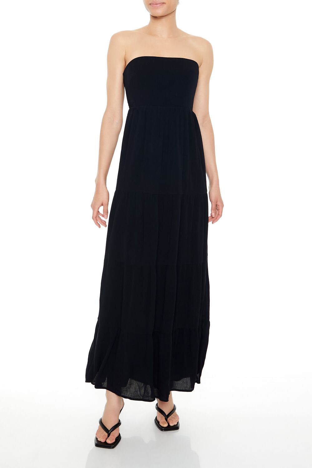 Strapless Tie-Back Maxi Dress-Feelings Star