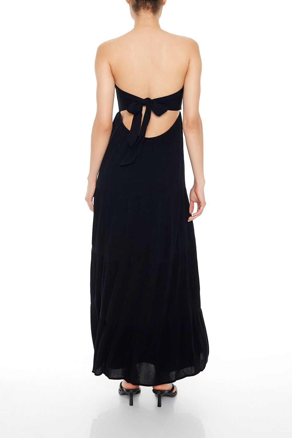 Strapless Tie-Back Maxi Dress-Feelings Star