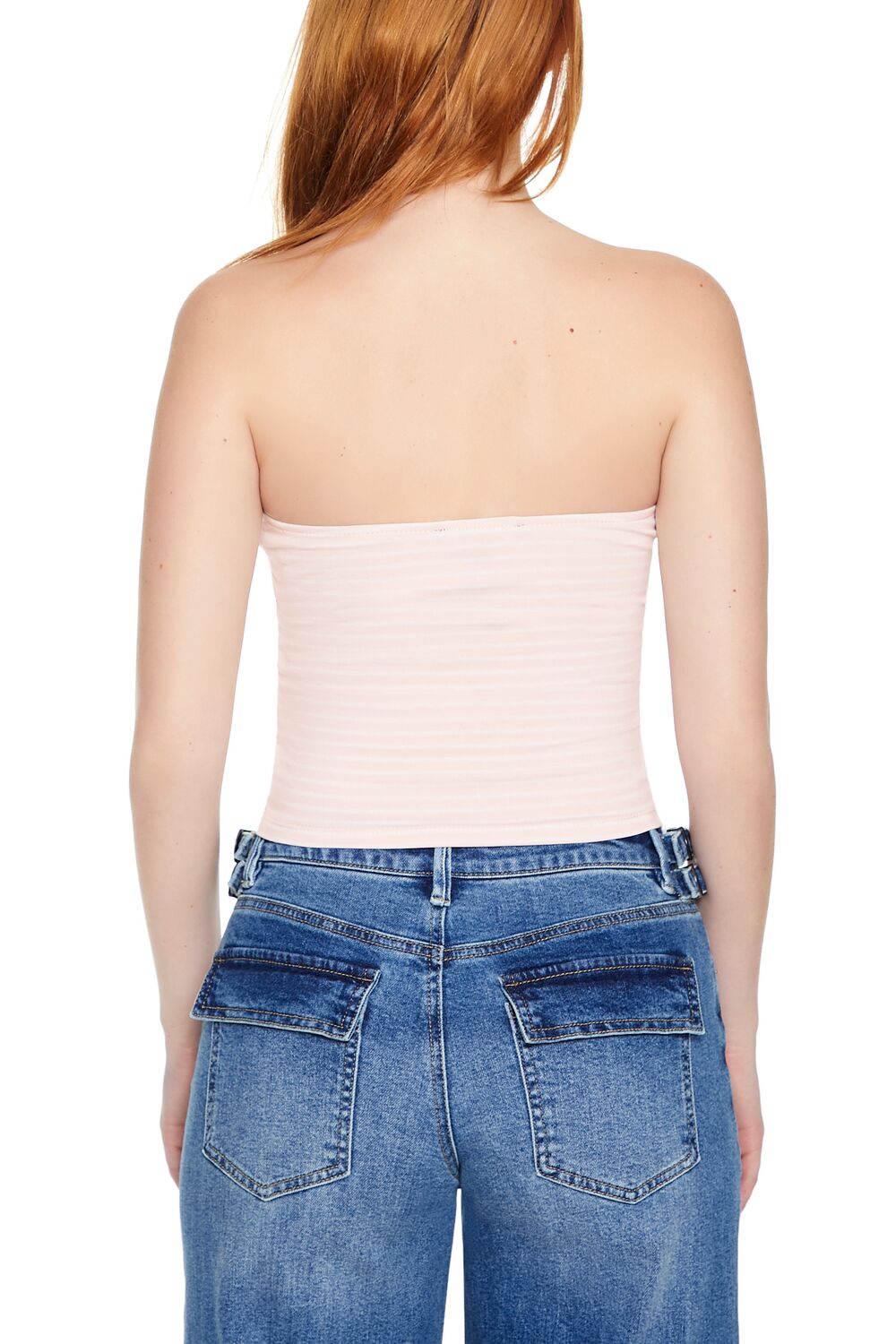 Striped Tube Crop Top-Feelings Star