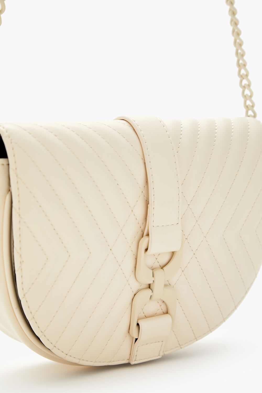 Quilted Crescent Crossbody Bag-Feelings Star