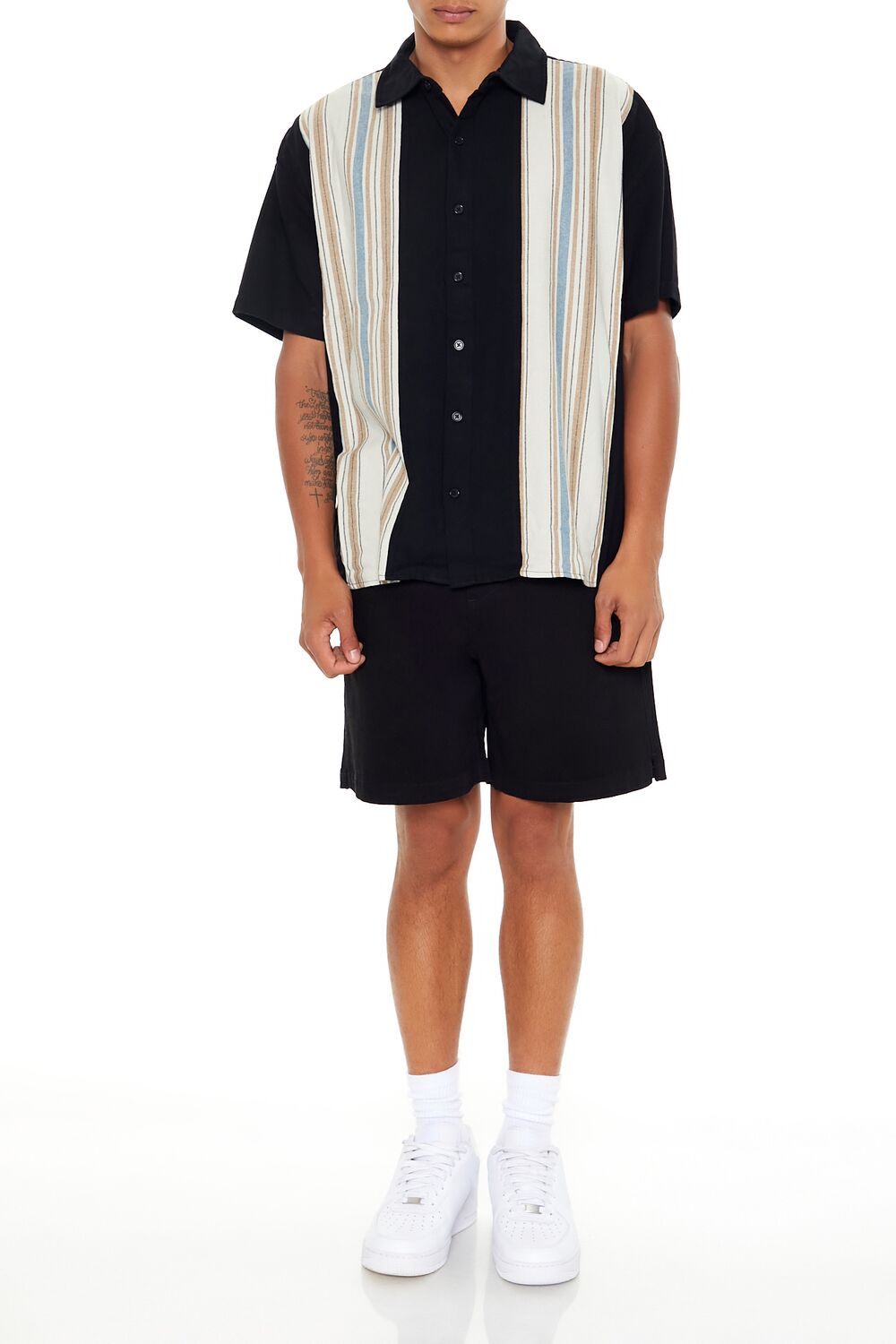 Striped Cotton Shirt-Feelings Star