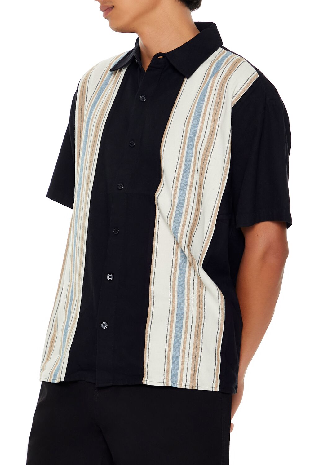 Striped Cotton Shirt-Feelings Star