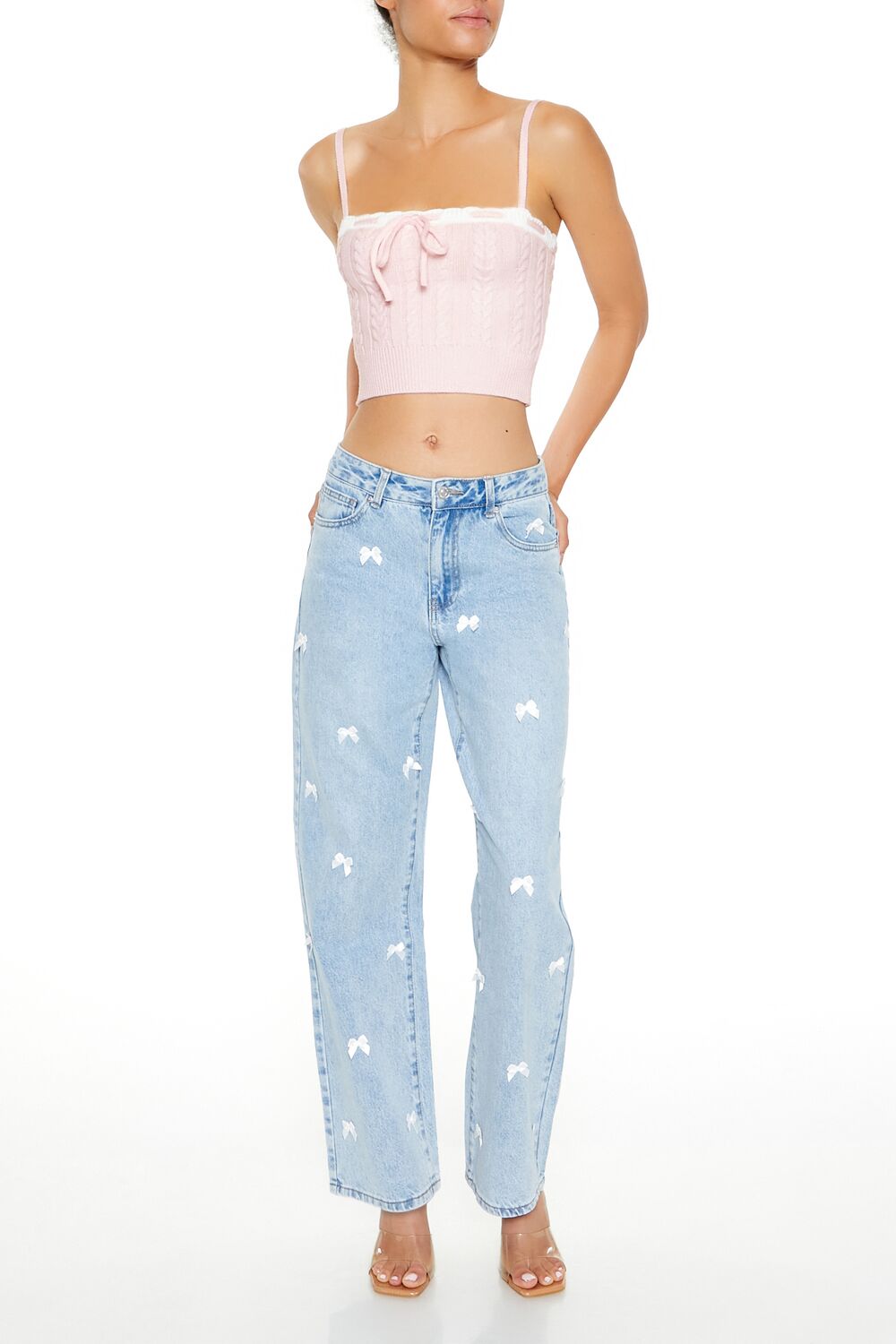 Cable Sweater-Knit Cami-Feelings Star