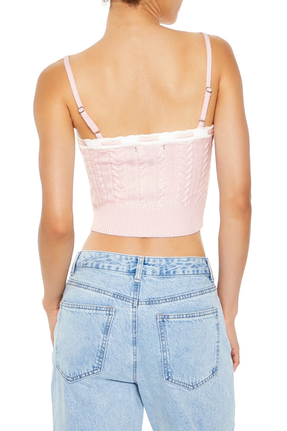 Cable Sweater-Knit Cami-Feelings Star