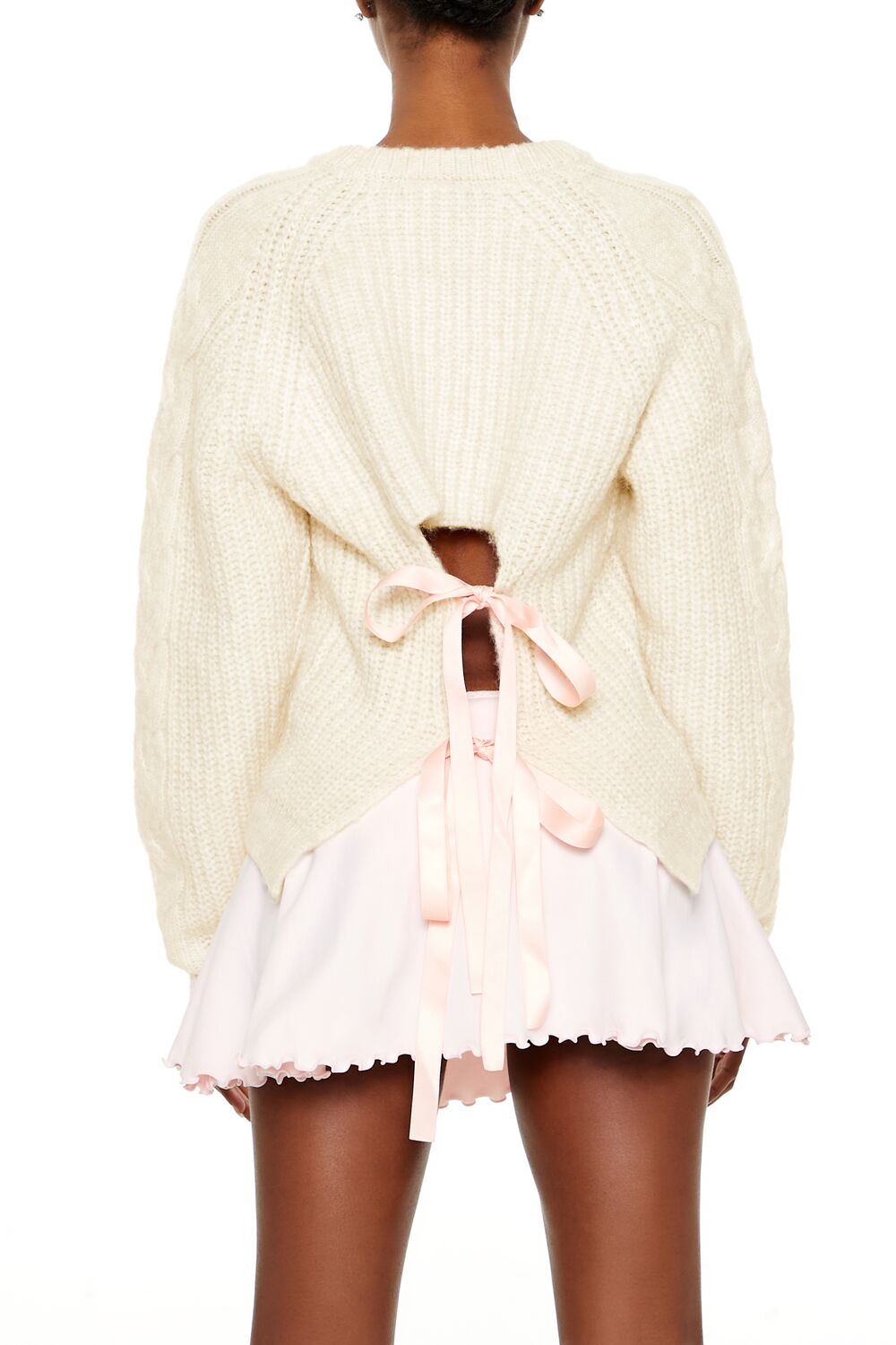 Tie-Back Bow Sweater-Feelings Star