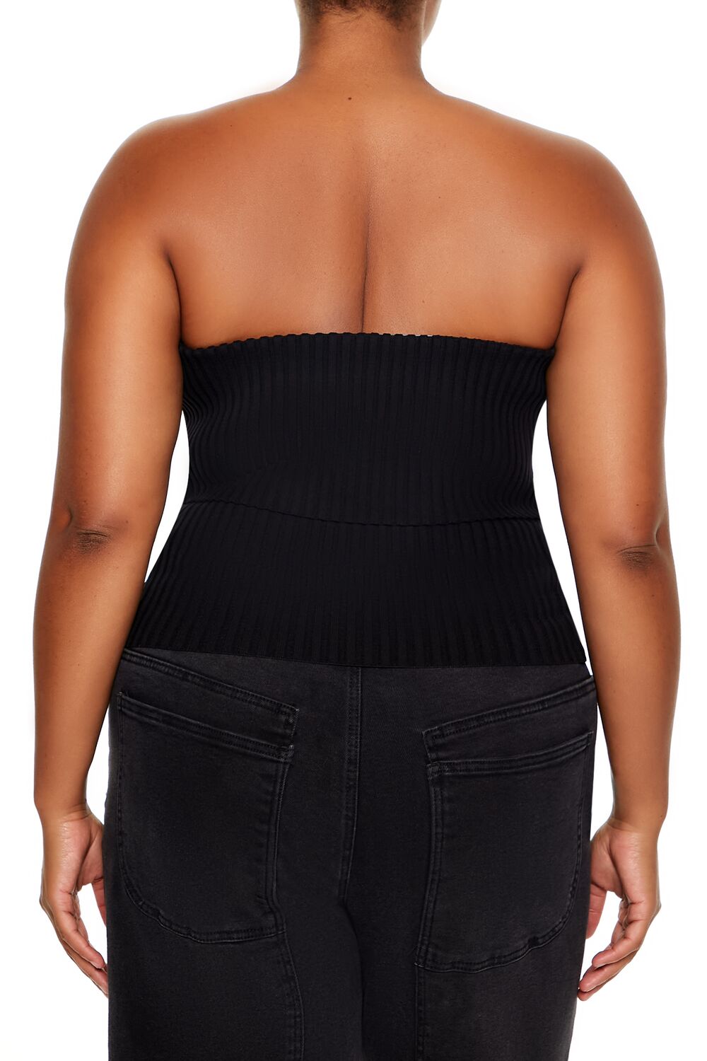 Ribbed Sweater-Knit Tube Top-Feelings Star