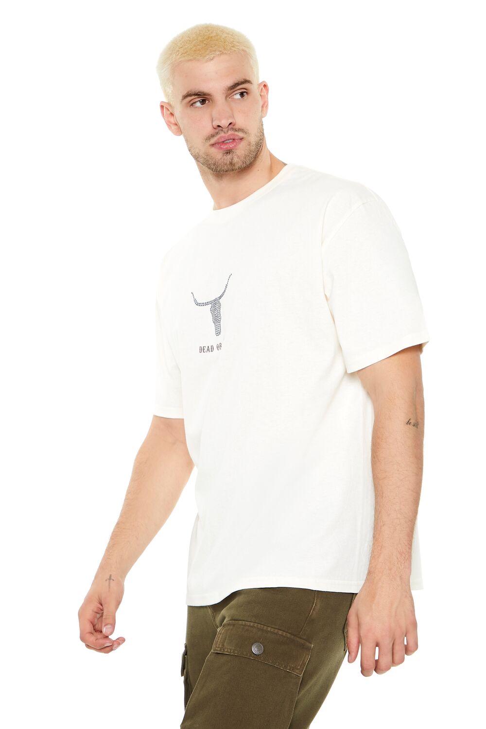 Studded Dead Or Alive Graphic Tee-Feelings Star