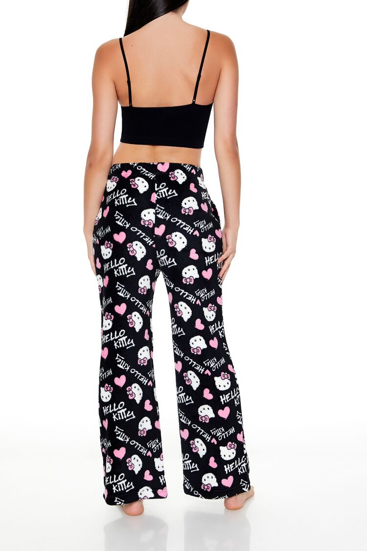 Fleece Hello Kitty Pajama Pants-Feelings Star