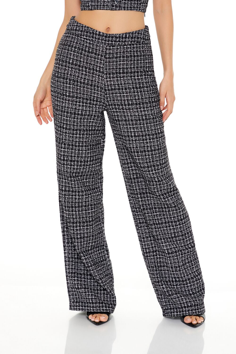 Tweed Tube Top & Pants Set-Feelings Star