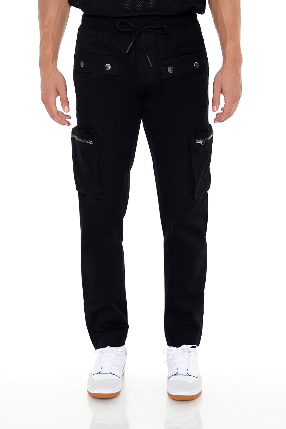 Cargo Drawstring Joggers-Feelings Star