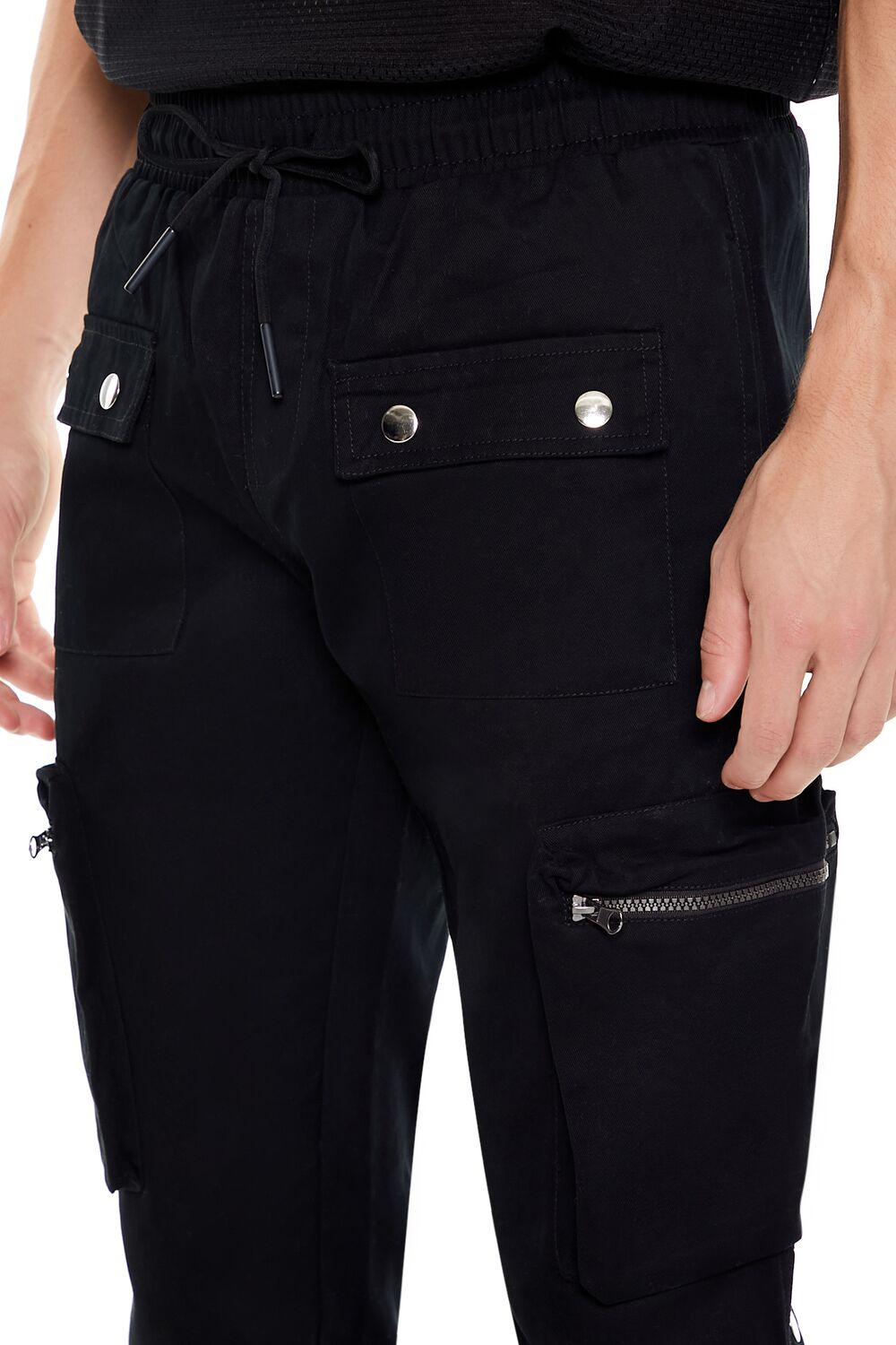 Cargo Drawstring Joggers-Feelings Star