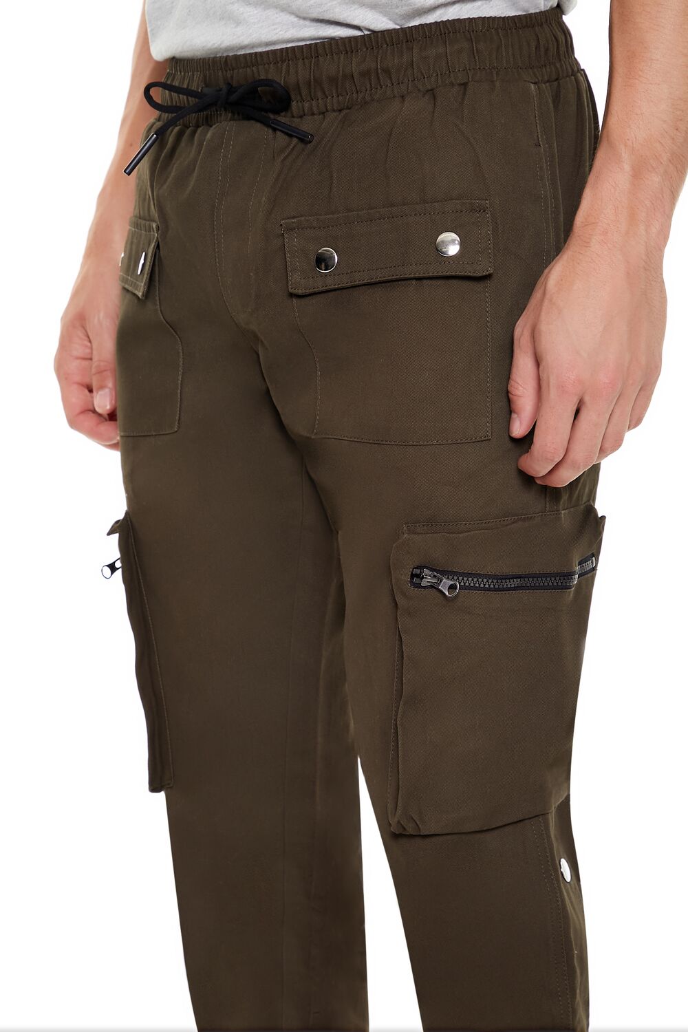 Cargo Drawstring Joggers-Feelings Star