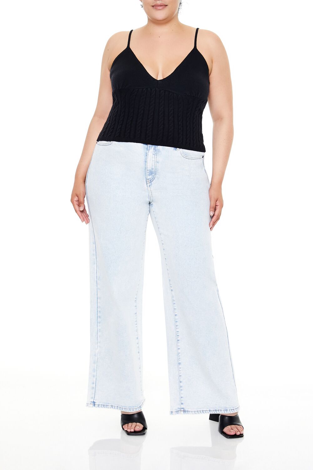 Plus Size Sweater-Knit Cami-Feelings Star