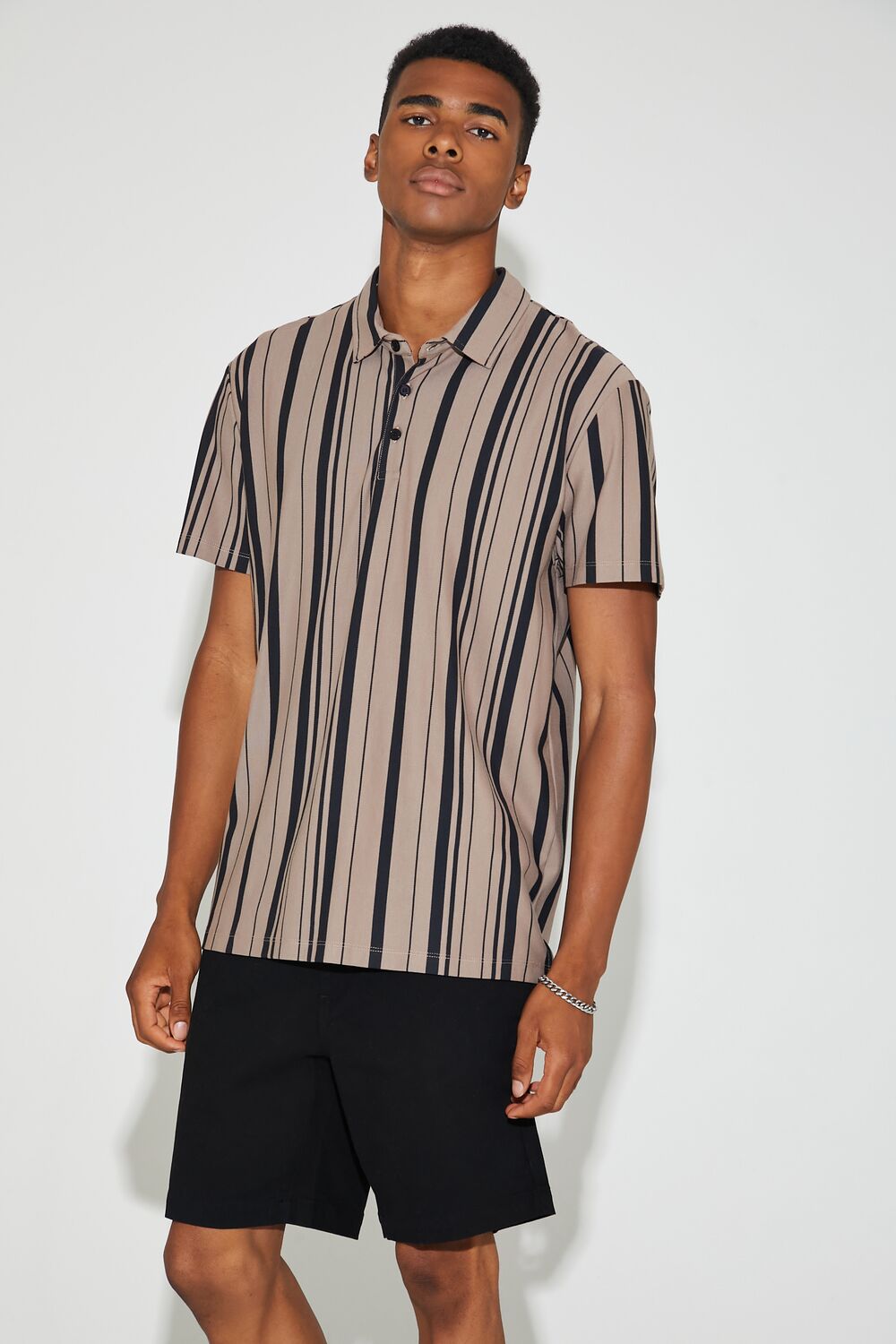 Striped Polo Shirt-Feelings Star