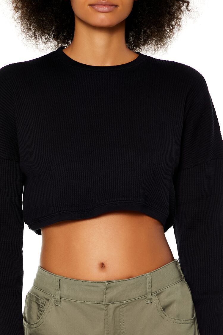 Thermal Crop Top-Feelings Star