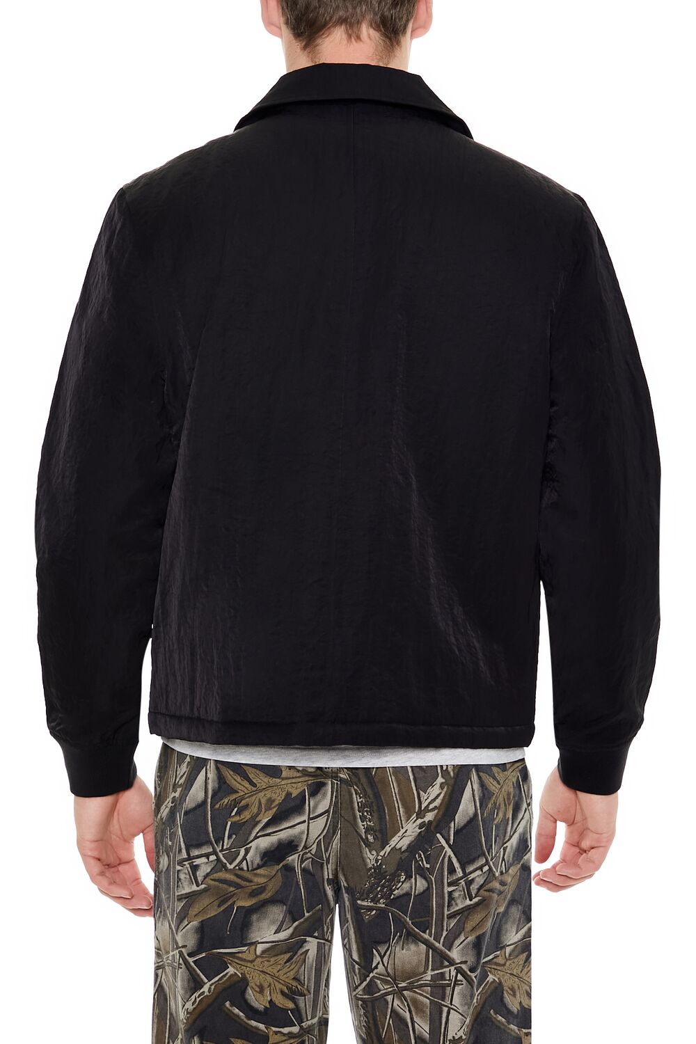 Studded Notched Moto Jacket-Feelings Star