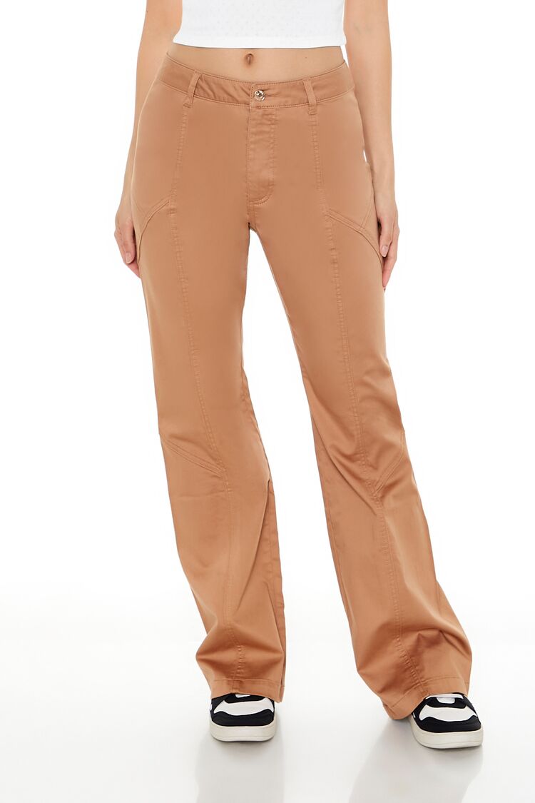 Straight-Leg Mid-Rise Pants-Feelings Star