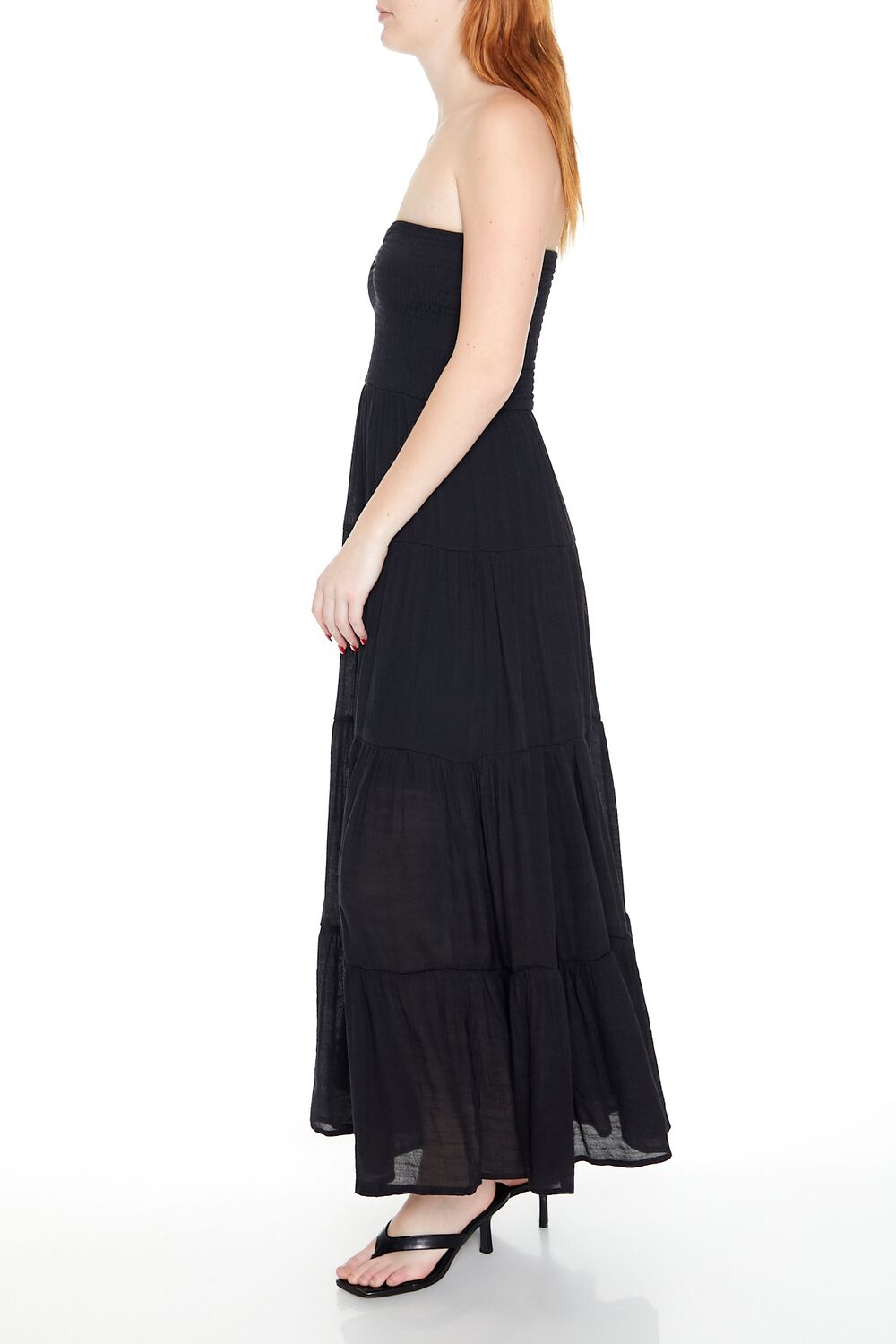 Tiered Strapless Maxi Dress-Feelings Star
