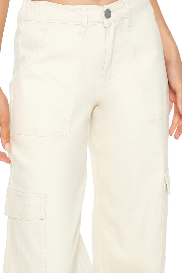 Twill Low-Rise Cargo Pants-Feelings Star