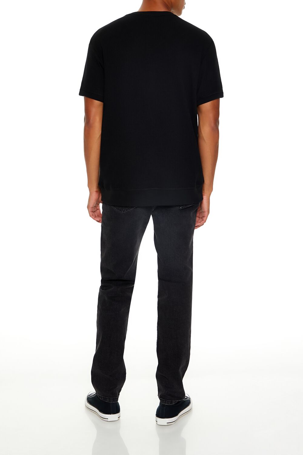 Split Face Slim-Fit Jeans-Feelings Star