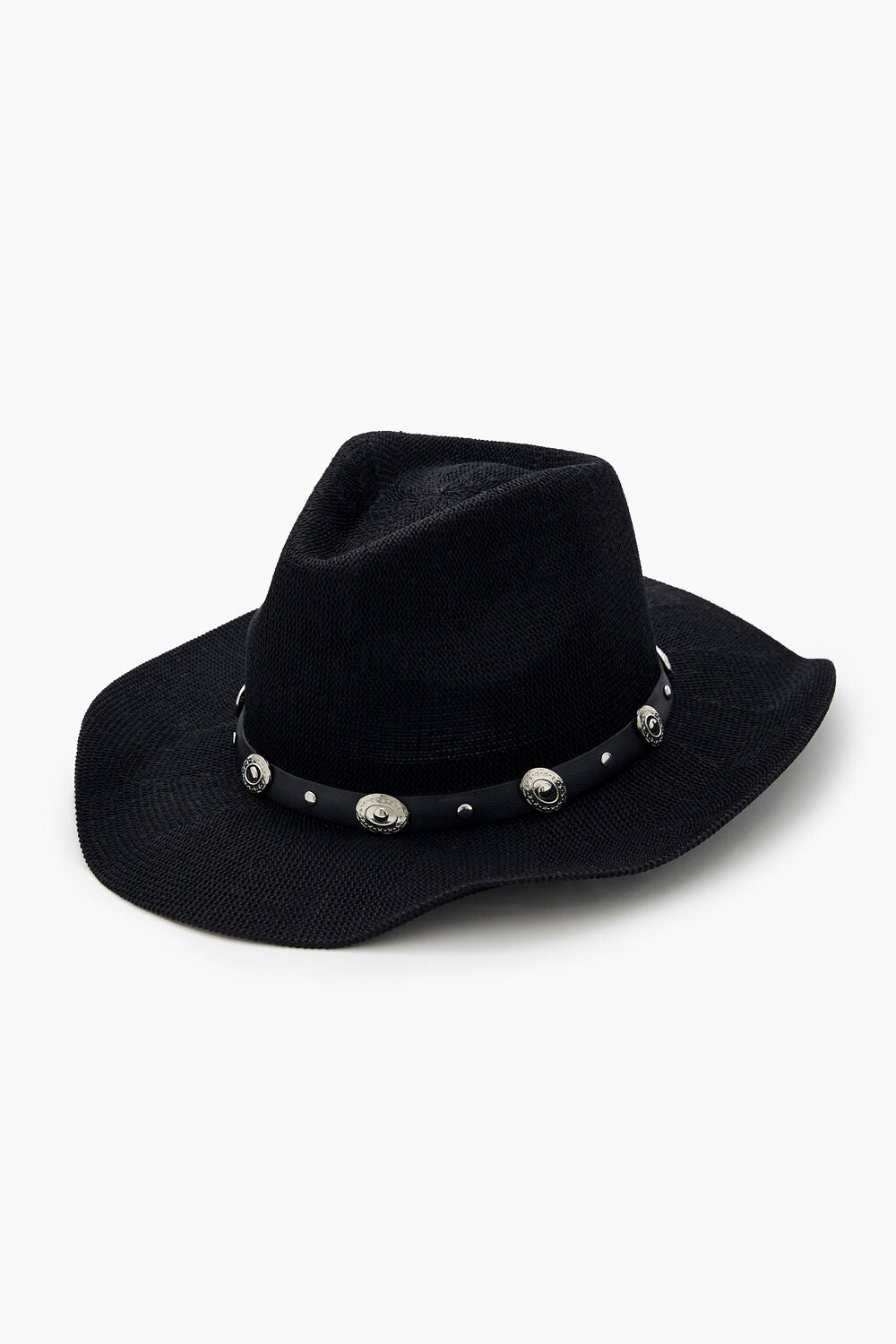 Studded Straw Cowboy Hat-Feelings Star