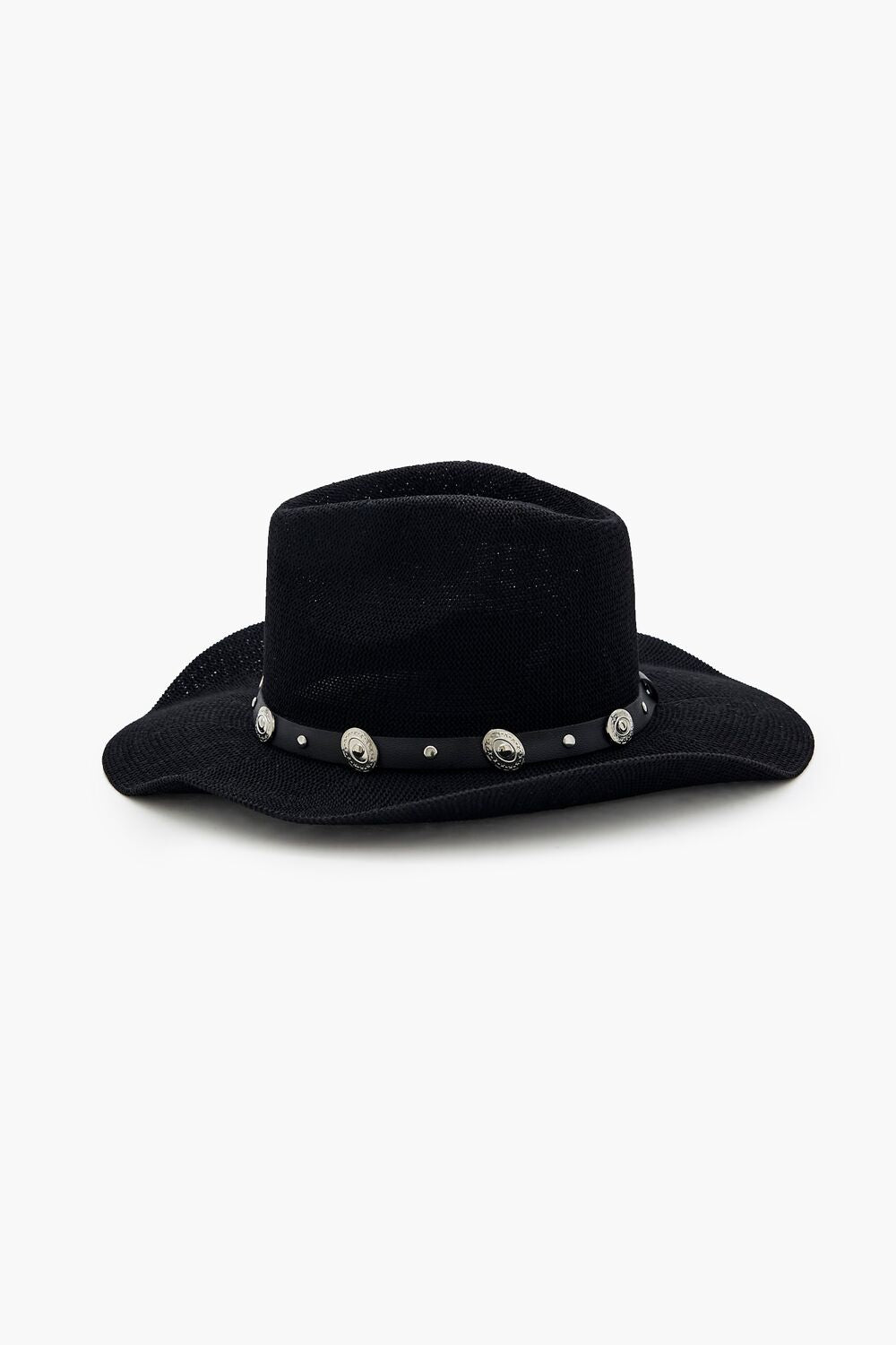 Studded Straw Cowboy Hat-Feelings Star