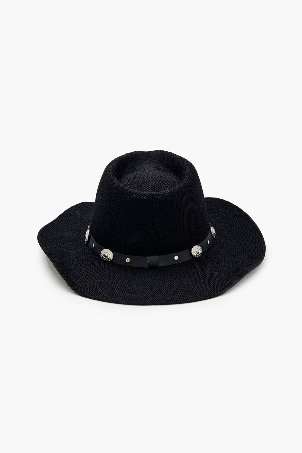 Studded Straw Cowboy Hat-Feelings Star