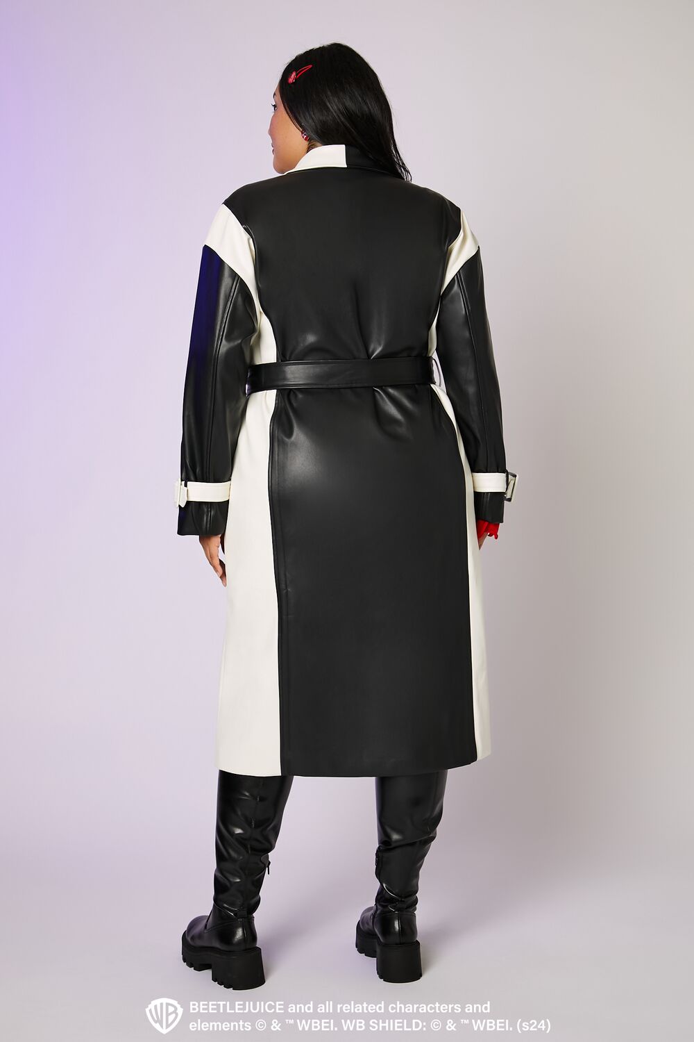 Plus Size Beetlejuice Beetlejuice Trench Coat-Feelings Star