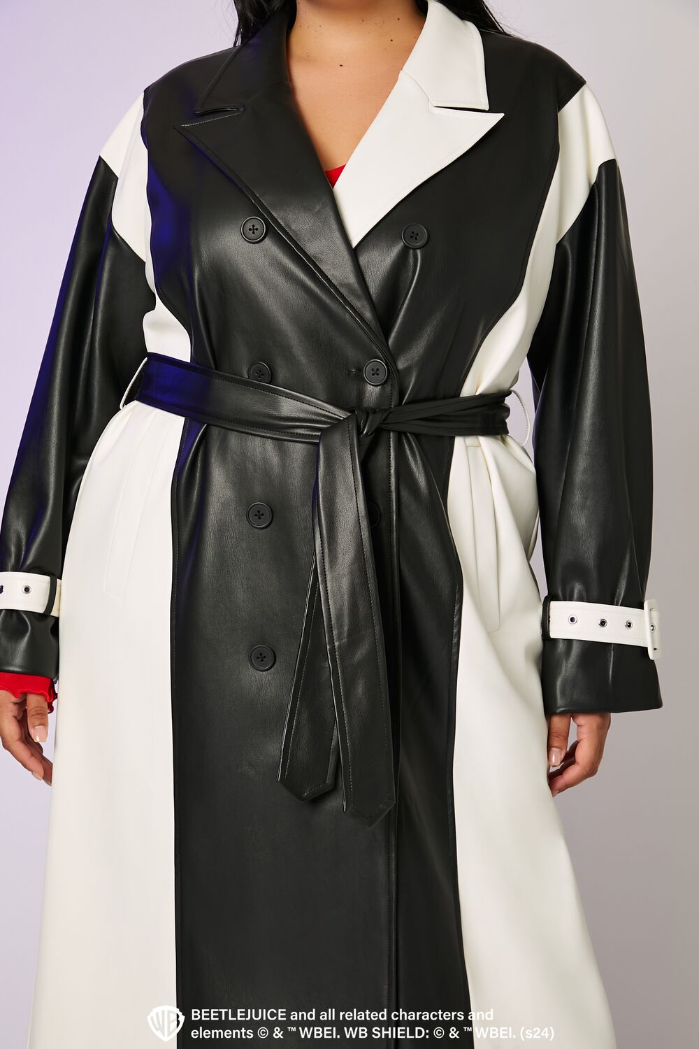 Plus Size Beetlejuice Beetlejuice Trench Coat-Feelings Star