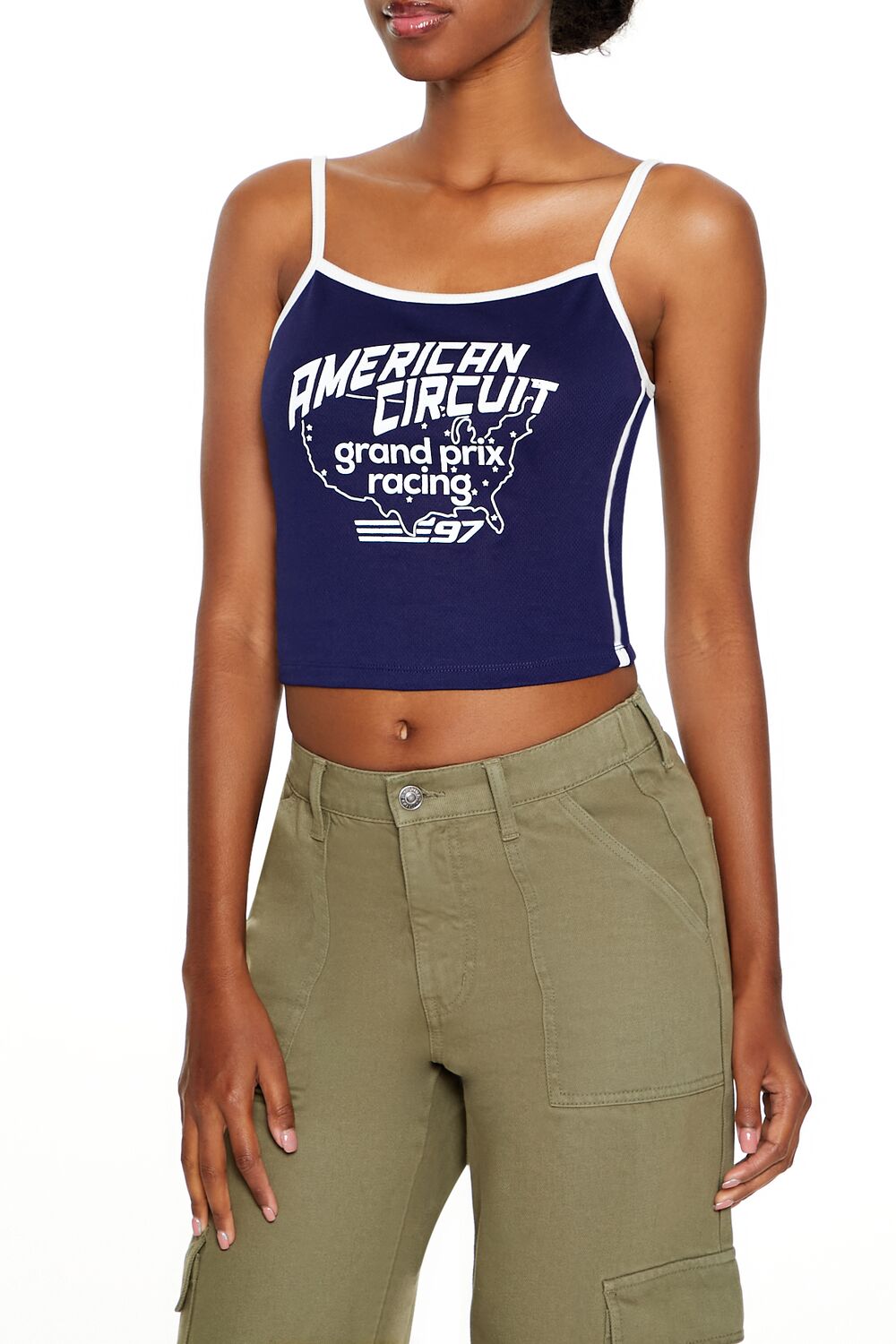 American Circuit Cropped Cami-Feelings Star