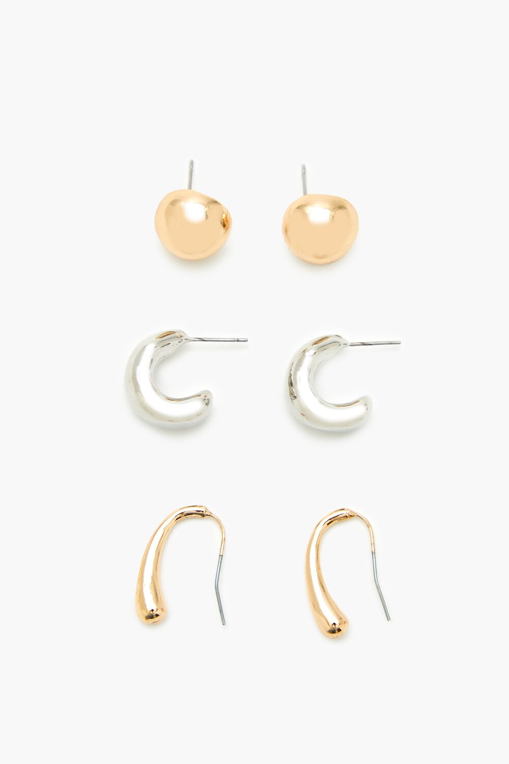 Stud & Geo Hoop Earring Set-Feelings Star