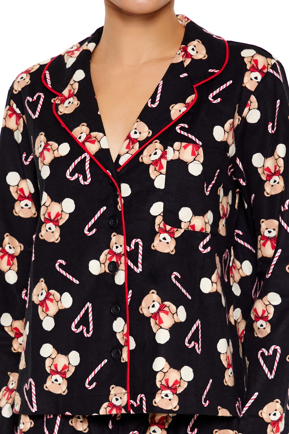 Teddy Bear Shirt & Shorts Pajama Set-Feelings Star