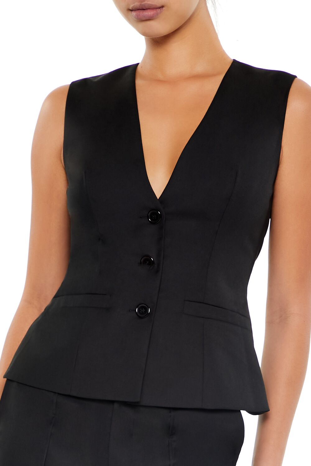 Twill Cutout Vest & Pants Set-Feelings Star