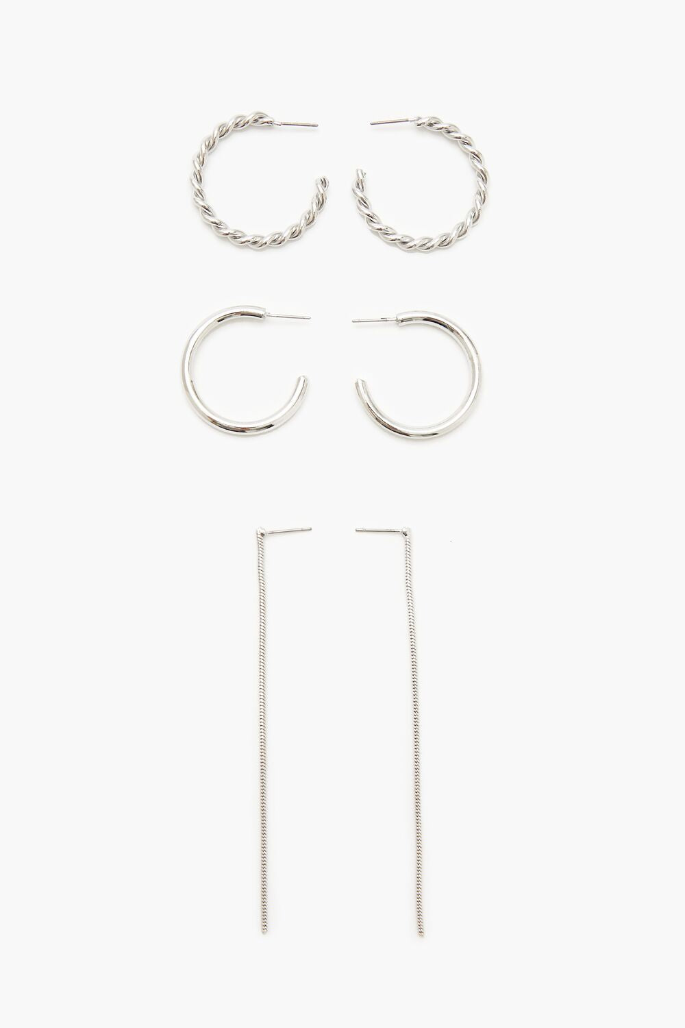 Twisted Hoop & Duster Earring Set-Feelings Star