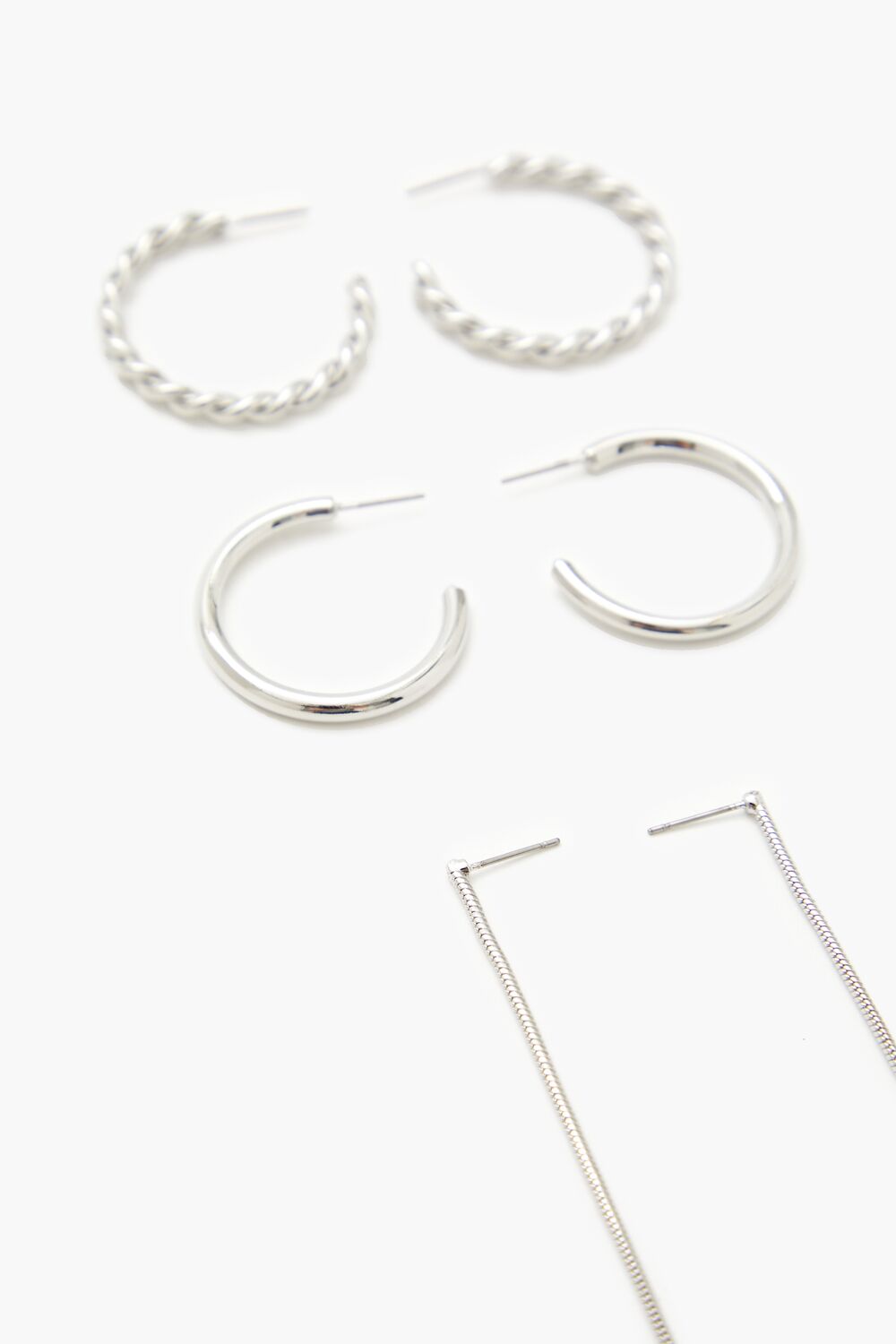 Twisted Hoop & Duster Earring Set-Feelings Star