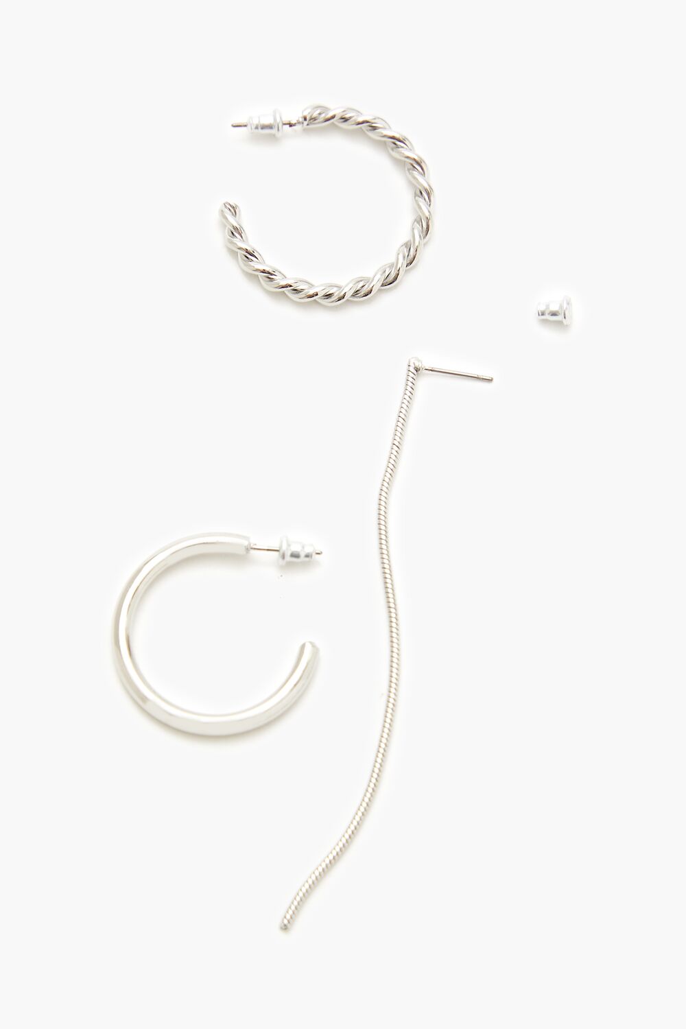 Twisted Hoop & Duster Earring Set-Feelings Star