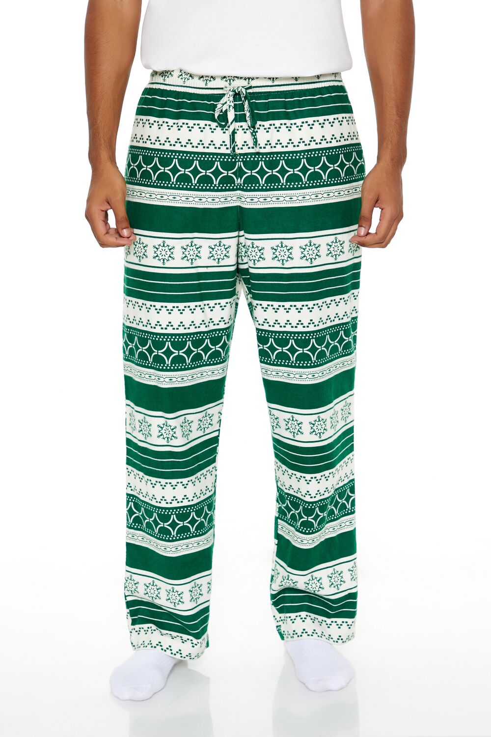 Flannel Fair Isle Pajama Pants-Feelings Star