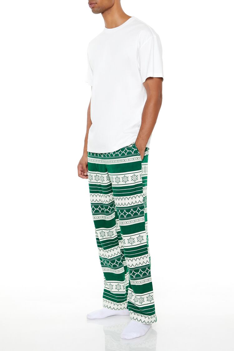 Flannel Fair Isle Pajama Pants-Feelings Star