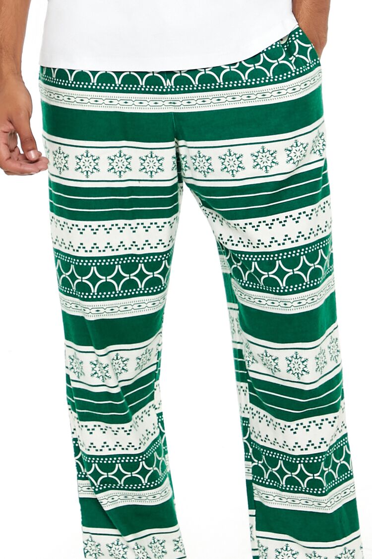 Flannel Fair Isle Pajama Pants-Feelings Star