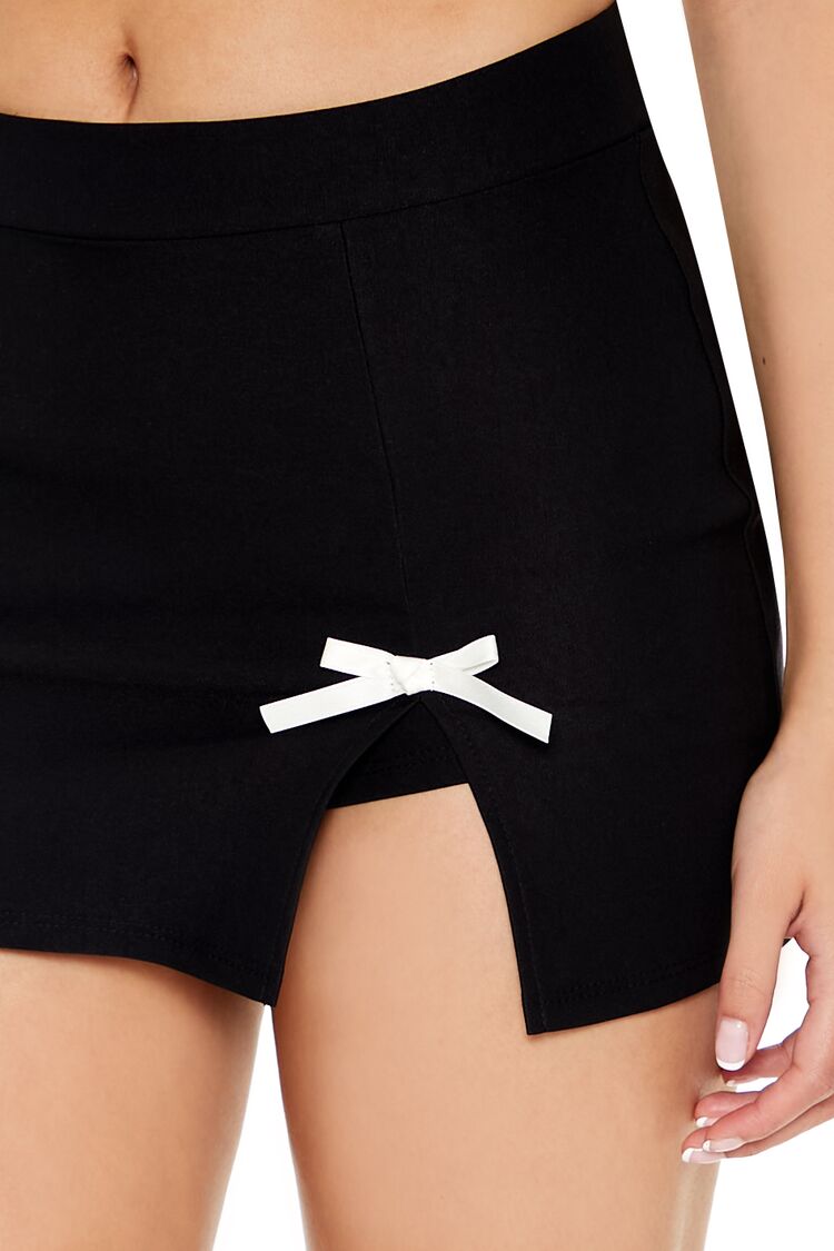 Two-Tone Bow Skort-Feelings Star