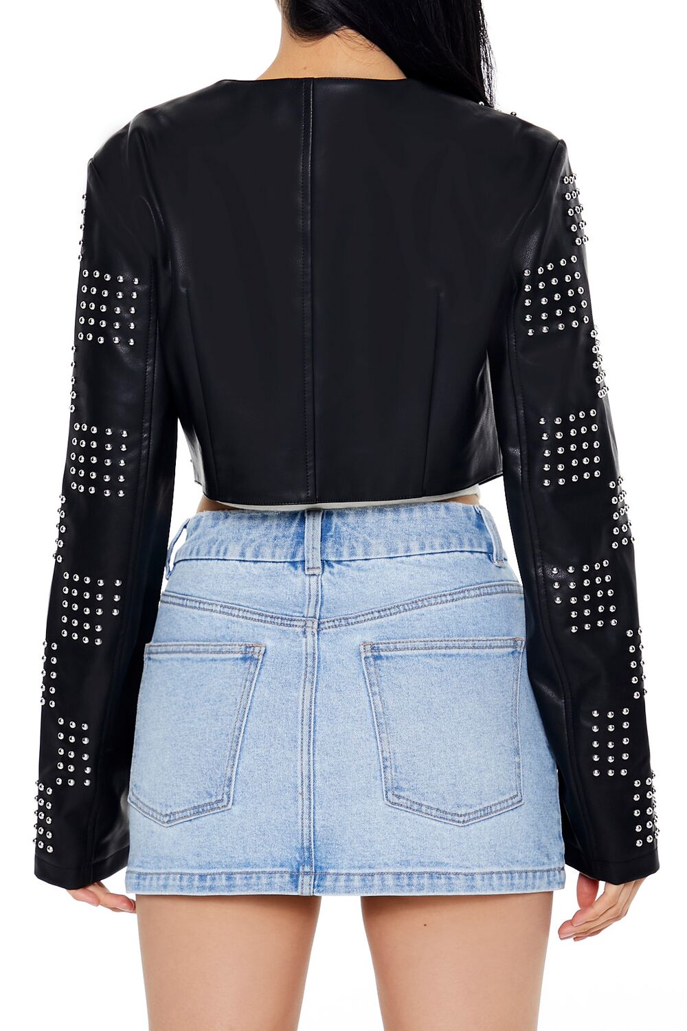 Studded Checkered Jacket-Feelings Star