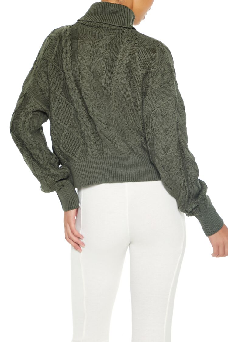 Cable Knit Turtleneck Sweater-Feelings Star