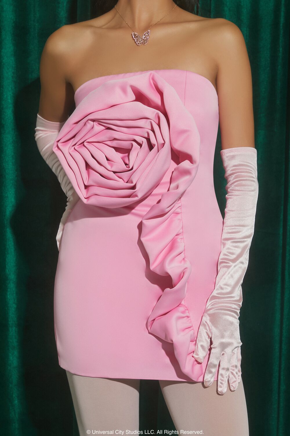 Wicked Rosette Tube Dress-Feelings Star