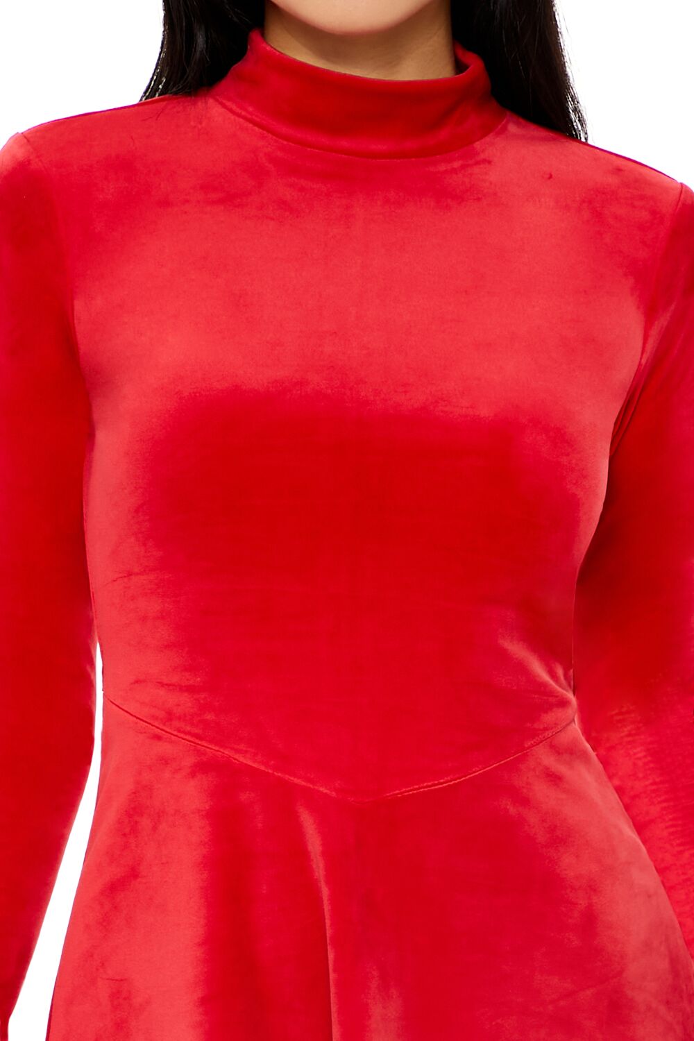 Velour Skater Mini Dress-Feelings Star