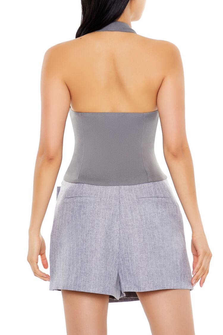 Split-Hem Halter Top-Feelings Star