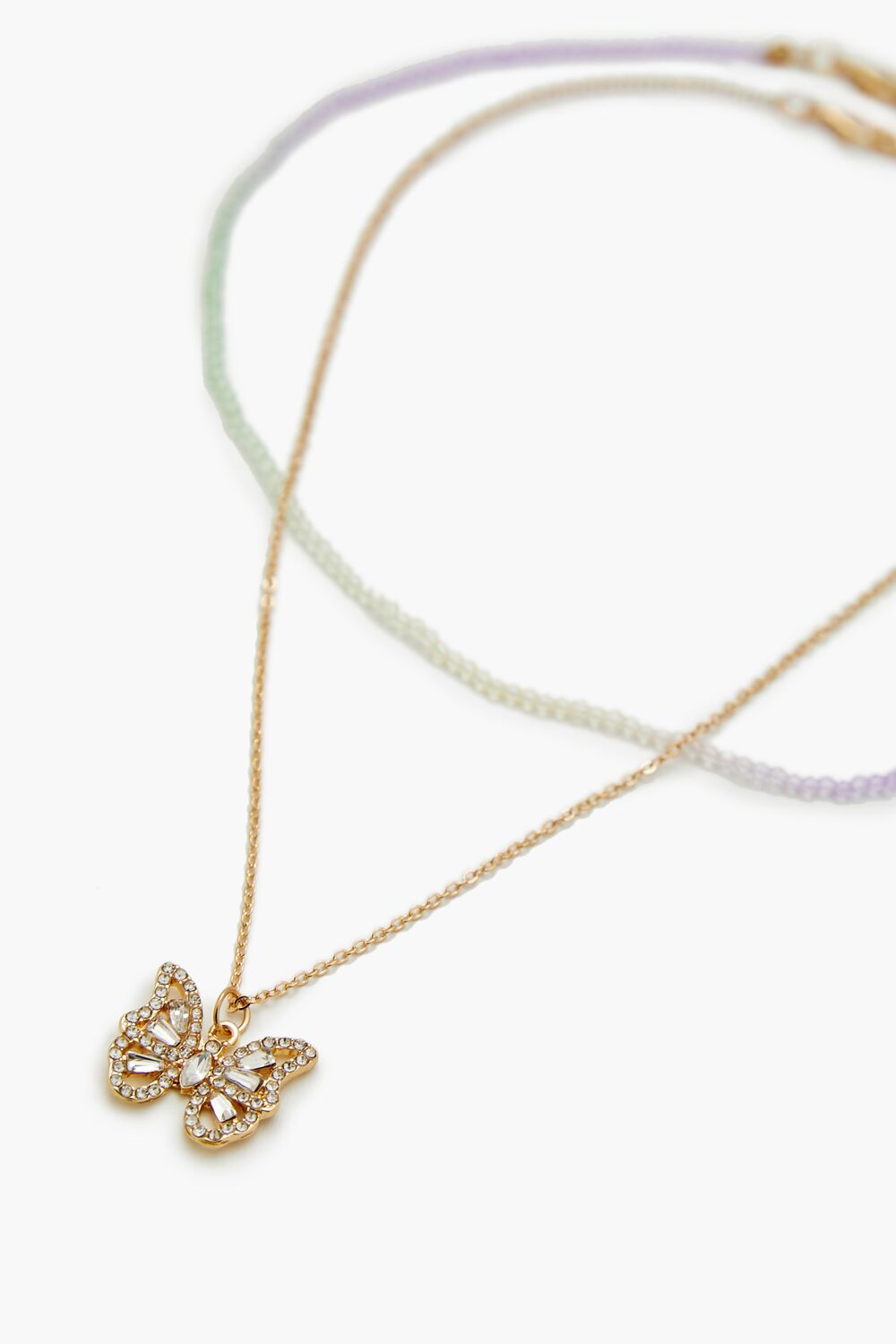 Butterfly & Bead Necklace Set-Feelings Star