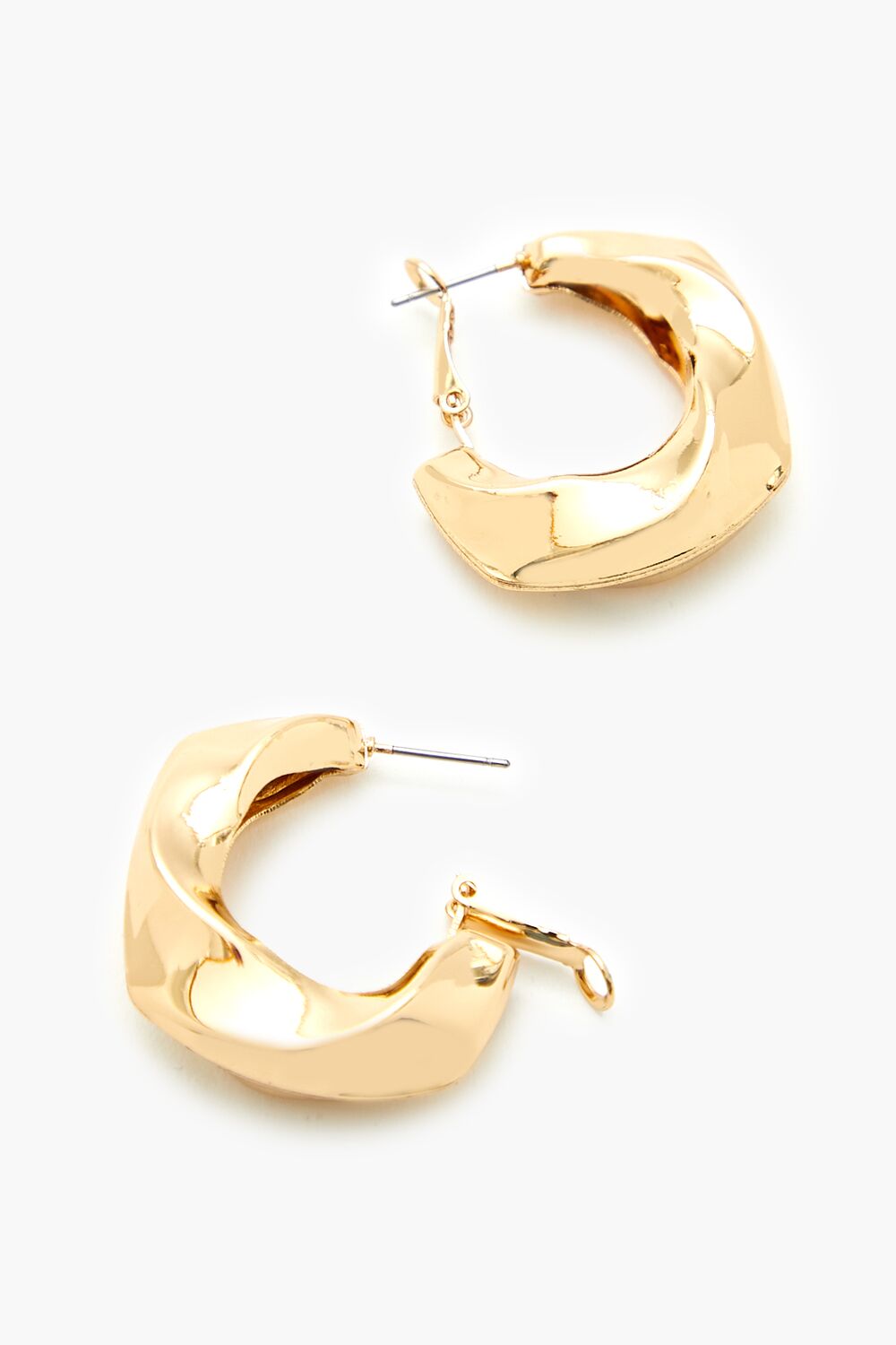 Twisted Hoop Earrings-Feelings Star
