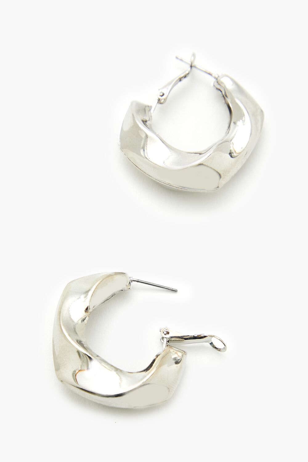Twisted Hoop Earrings-Feelings Star
