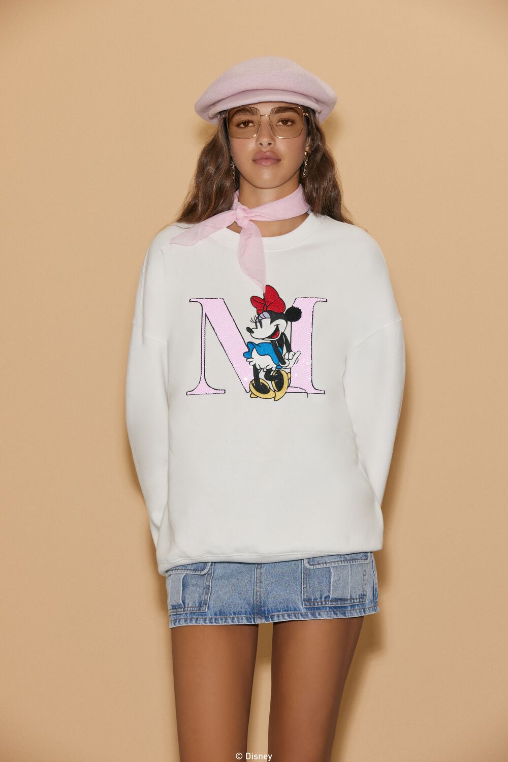 Unisex Disney Minnie Mouse Sequin Pullover-Feelings Star