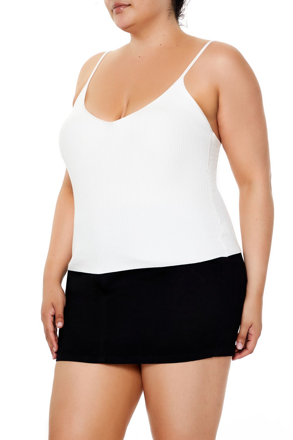 Plus Size Sweater-Knit Cami-Feelings Star